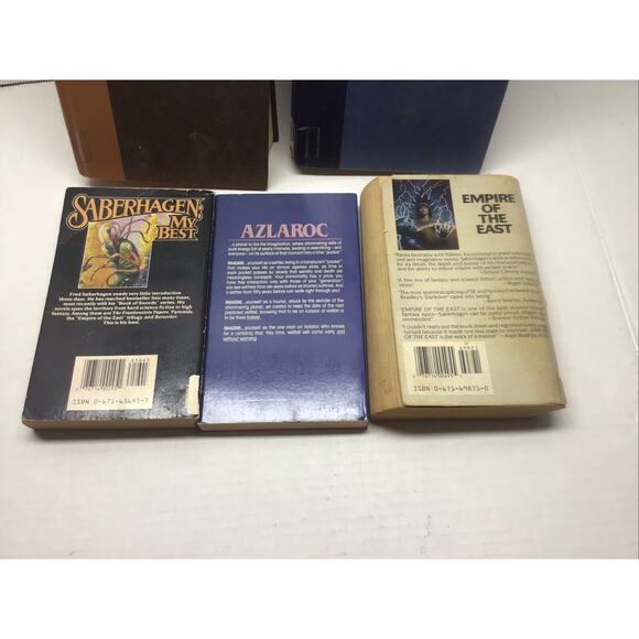 Saberhagen 5 Bks Complete Book of Swords Lost Swords Veils of Azlaroc Reader Lot - Picture 3 of 4